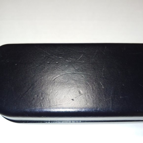 Coach Eyeglasses Case Black Leather Hardshell - Picture 6 of 6